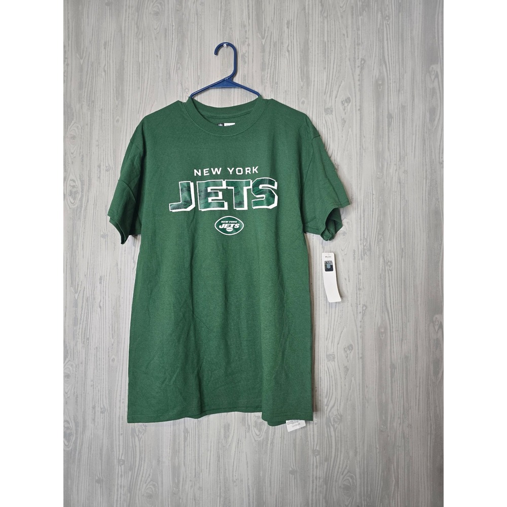 NFL Team Apparel New York Jets T-Shirt Mens Large Graphic Tee Gameday Green NEW